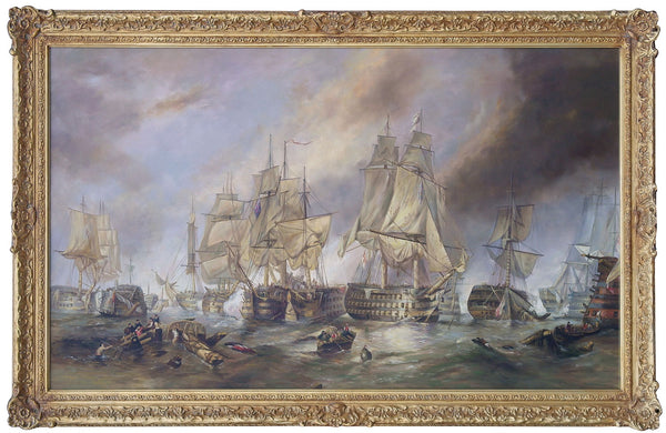 The Battle of Trafalgar painting