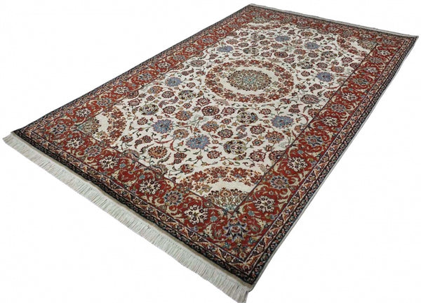 Isfahan design silk pile carpet