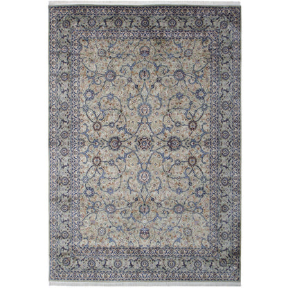 Kashan Design Silk Rug