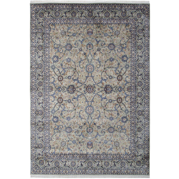 Kashan design silk pile carpet