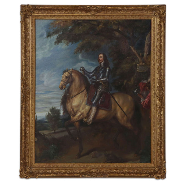 Equestrian Portrait of Charles I in style of Anthony van Dyck