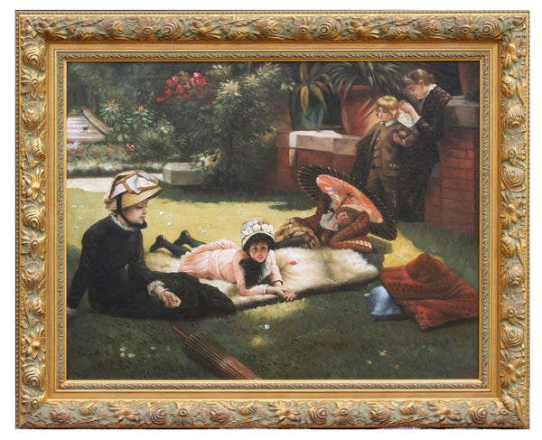 Oil Painting after 'In The Sunshine' in style of James Tissot
