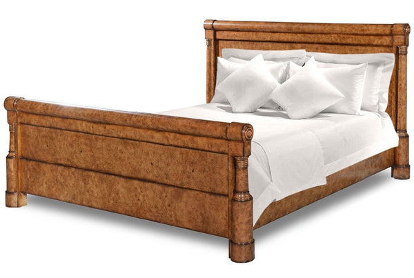 Empire Style Burr Oak Bedstead