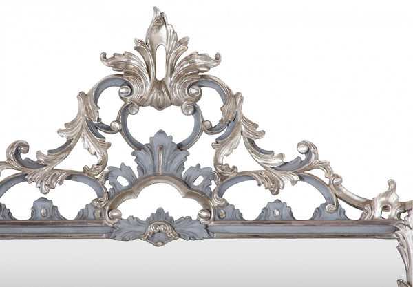 Opulent Overmantel: Gilded Painted Mirror