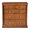 Empire chest of 5 drawers - burr oak