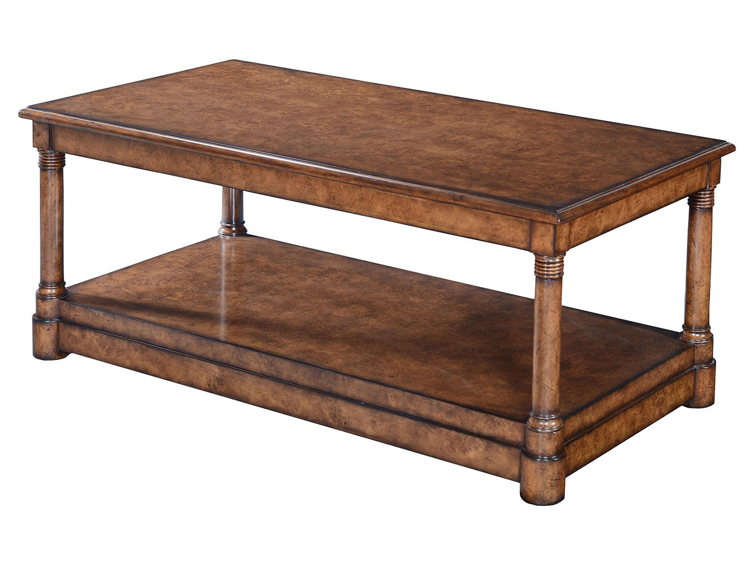 Empire style coffee table - Burr oak