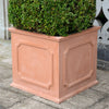 Heritage square stone planter (Large) - Terracotta