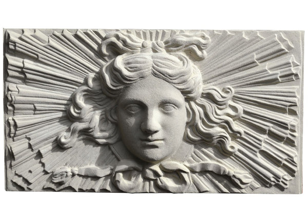 Soane Apollo Sunburst stone wall Plaque - Portland