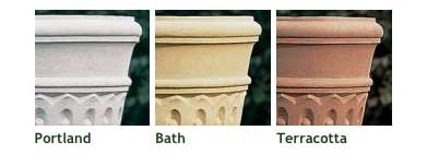 Cast stone Victorian style trough planter - Portland