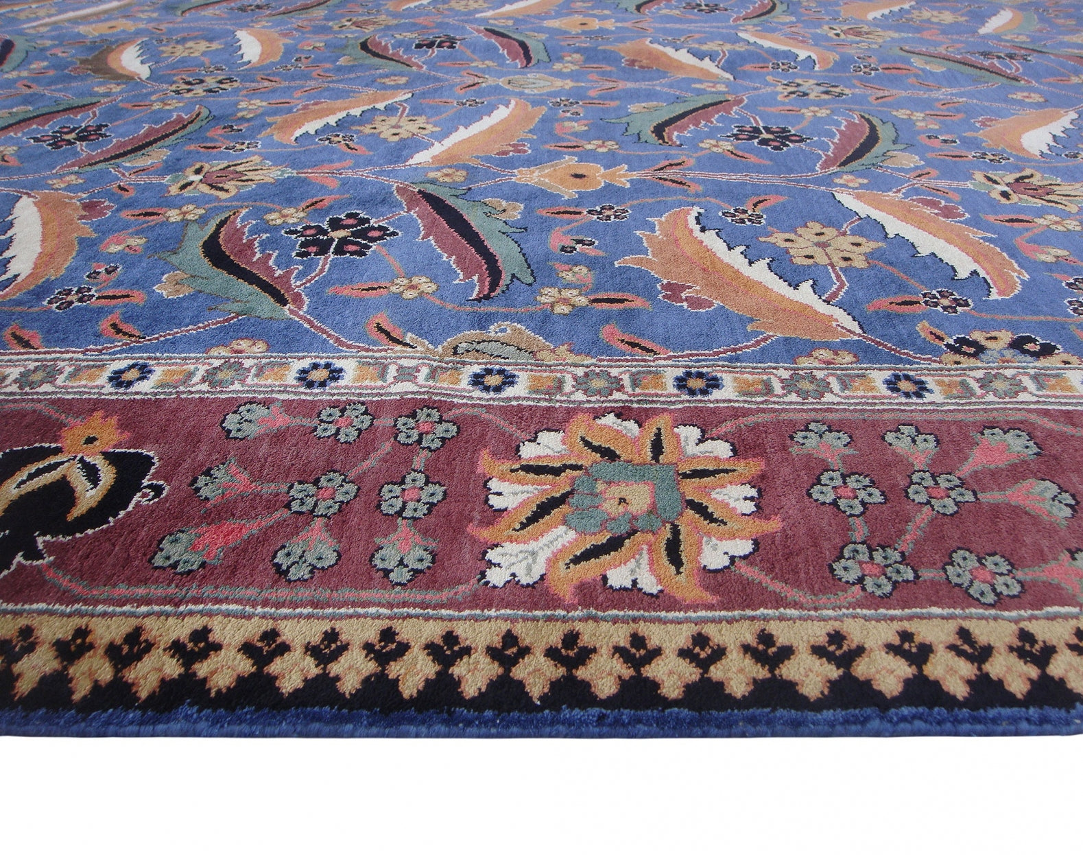 Kirman Vase silk pile carpet