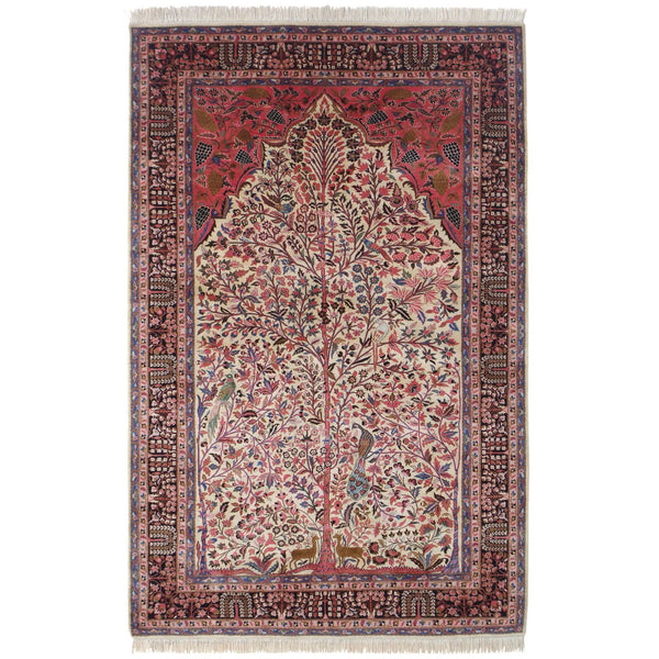 Kashan 100% silk carpet