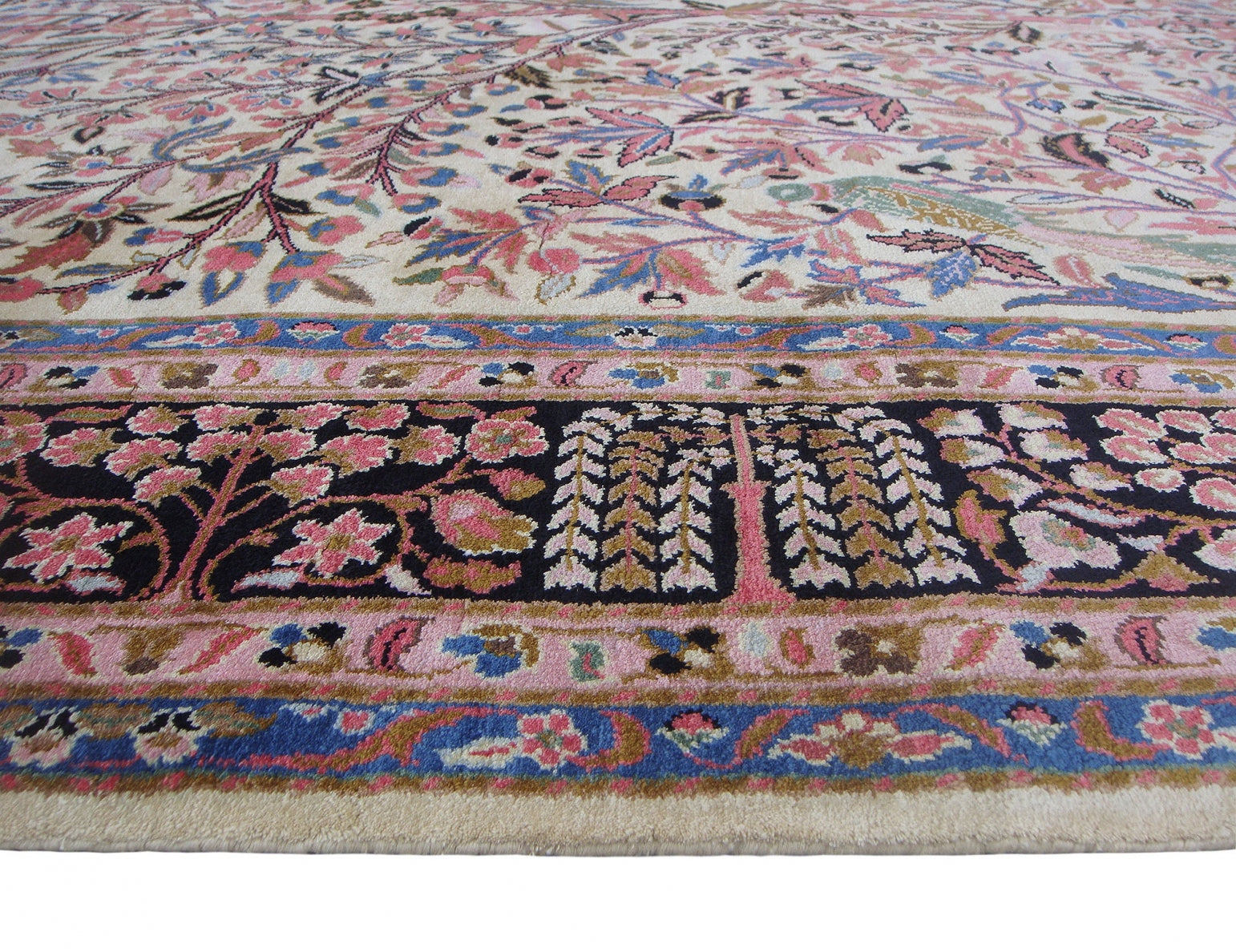 Kashan 100% silk carpet