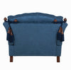 back of blue knole chair 