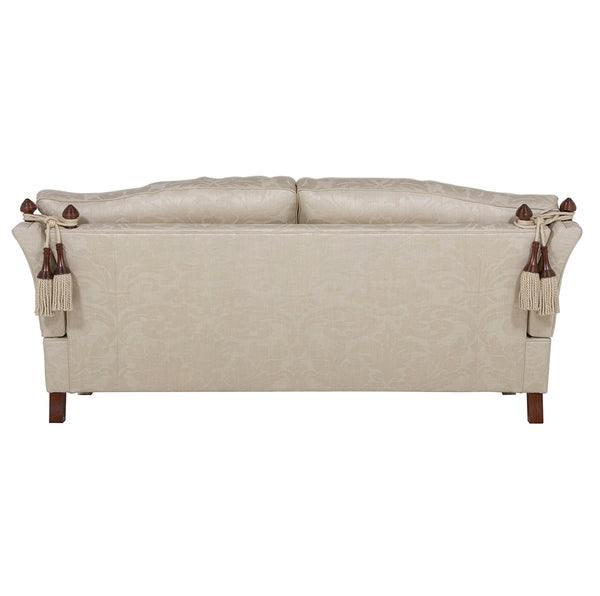 back of beige knole sofa