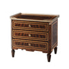 Mahogany and rosewood crossbanded nightstand