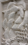 Hand carved stone wall plaque - Coral Reef