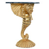 Seahorse console hall table - gold