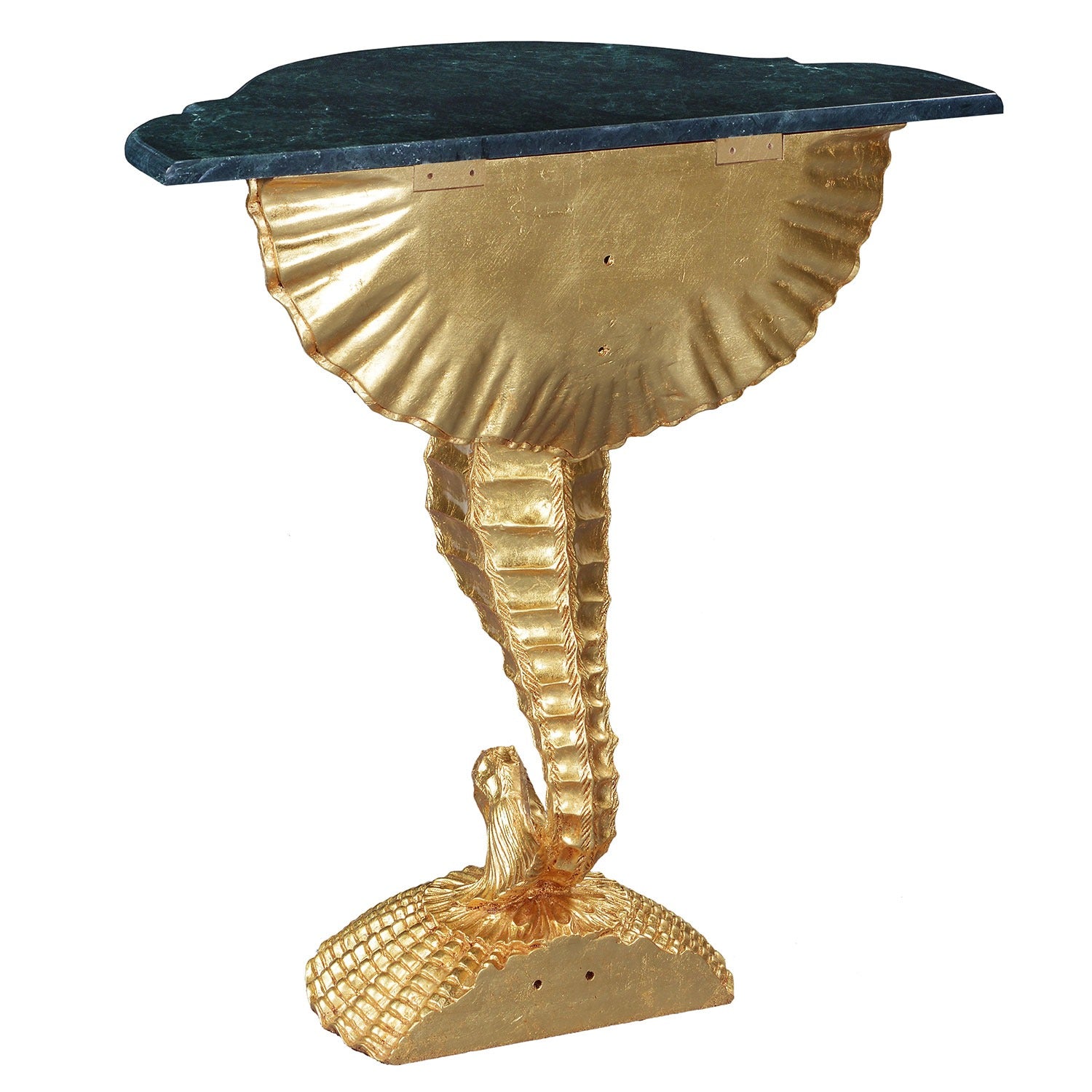 Seahorse console hall table - gold