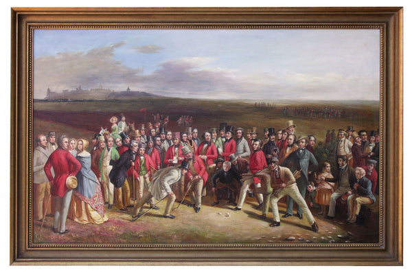 The Golfers, oil Painting in style of Charles Lees