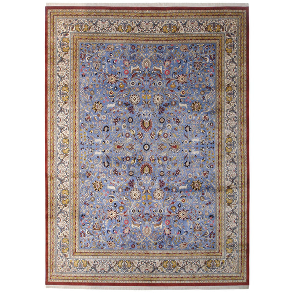 Tehran design silk carpet