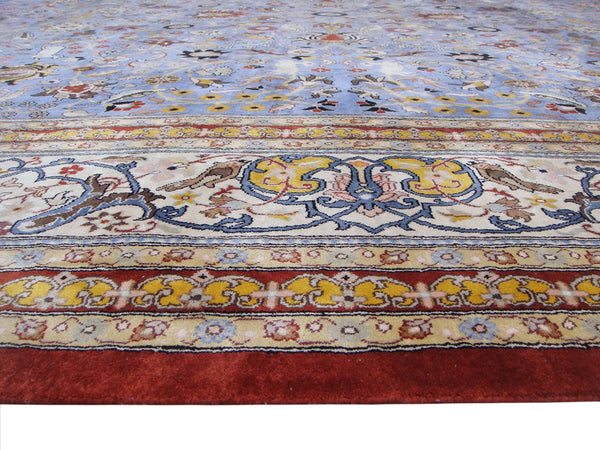 Tehran design silk carpet