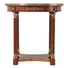 Mahogany Side or Lamp Table with floral inlay