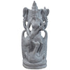 Garden stone statue of hindu goddess Saraswati