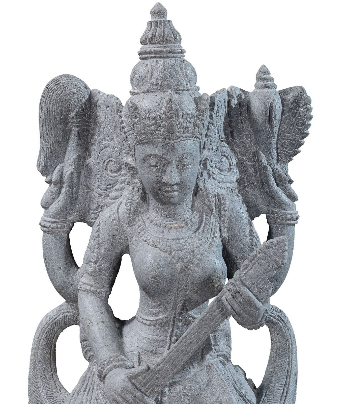 Garden Stone Statue of Hindu Goddess Saraswati