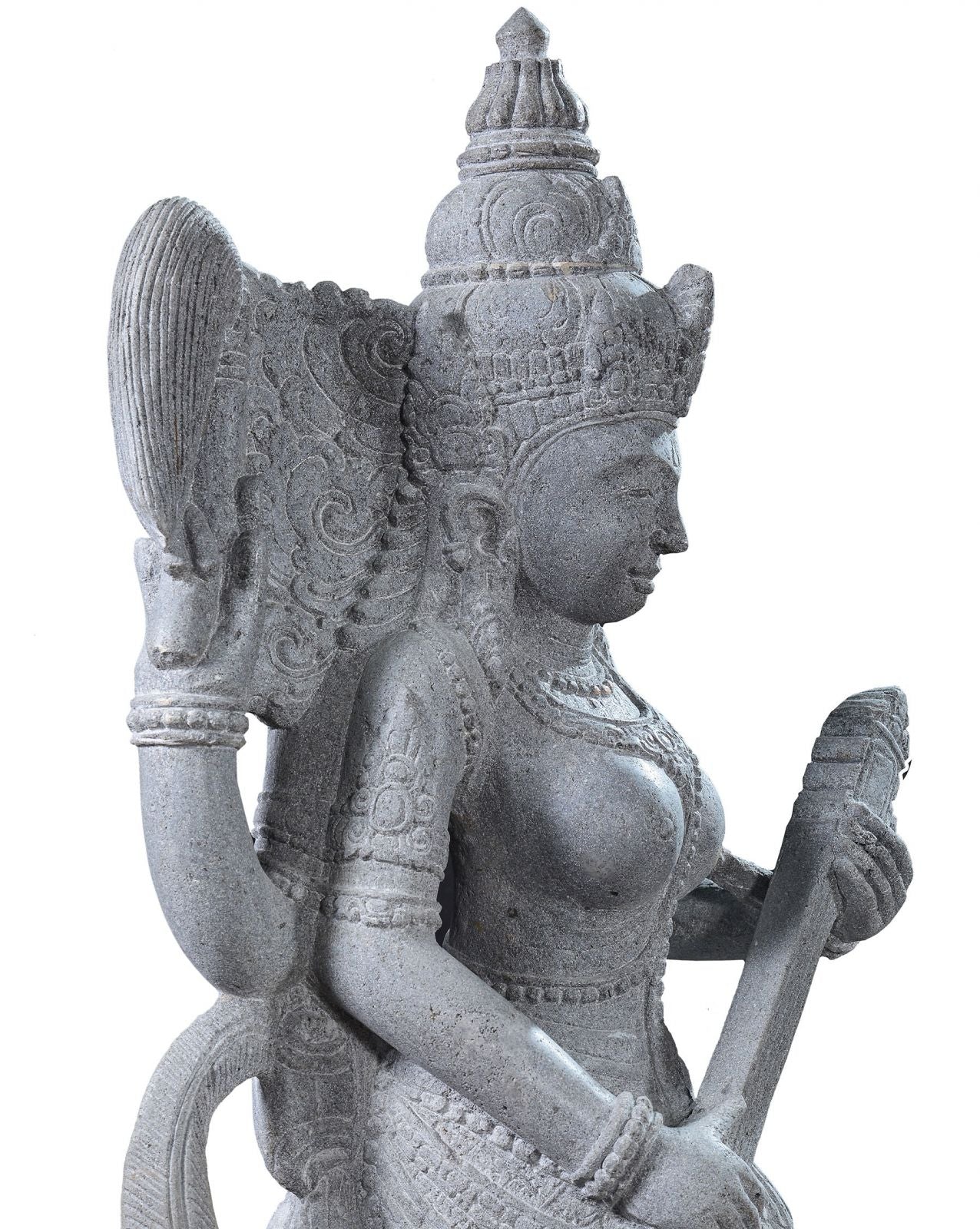 Garden Stone Statue of Hindu Goddess Saraswati