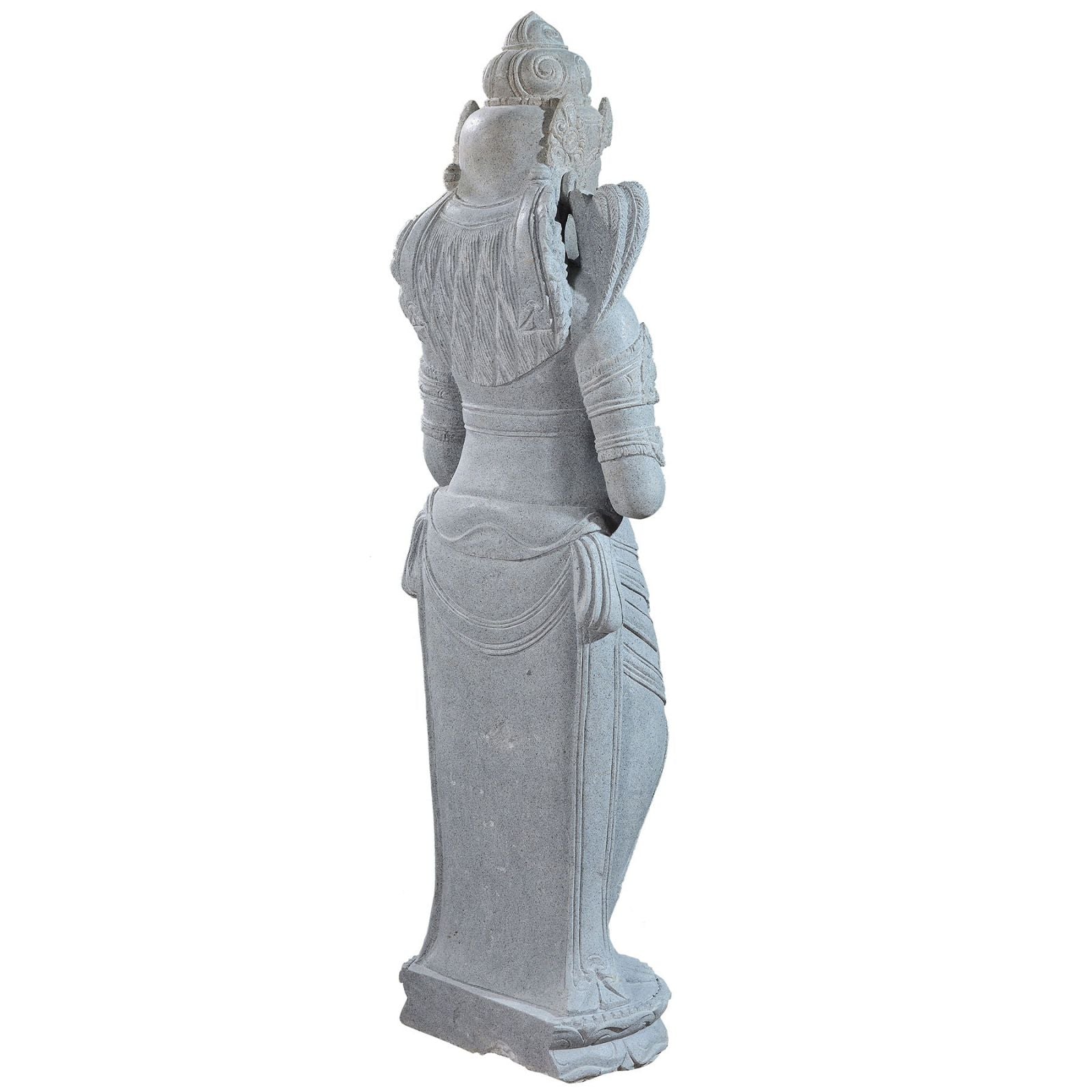 Large garden Stone statue of standing Dewi Sri - Goddess of the earth