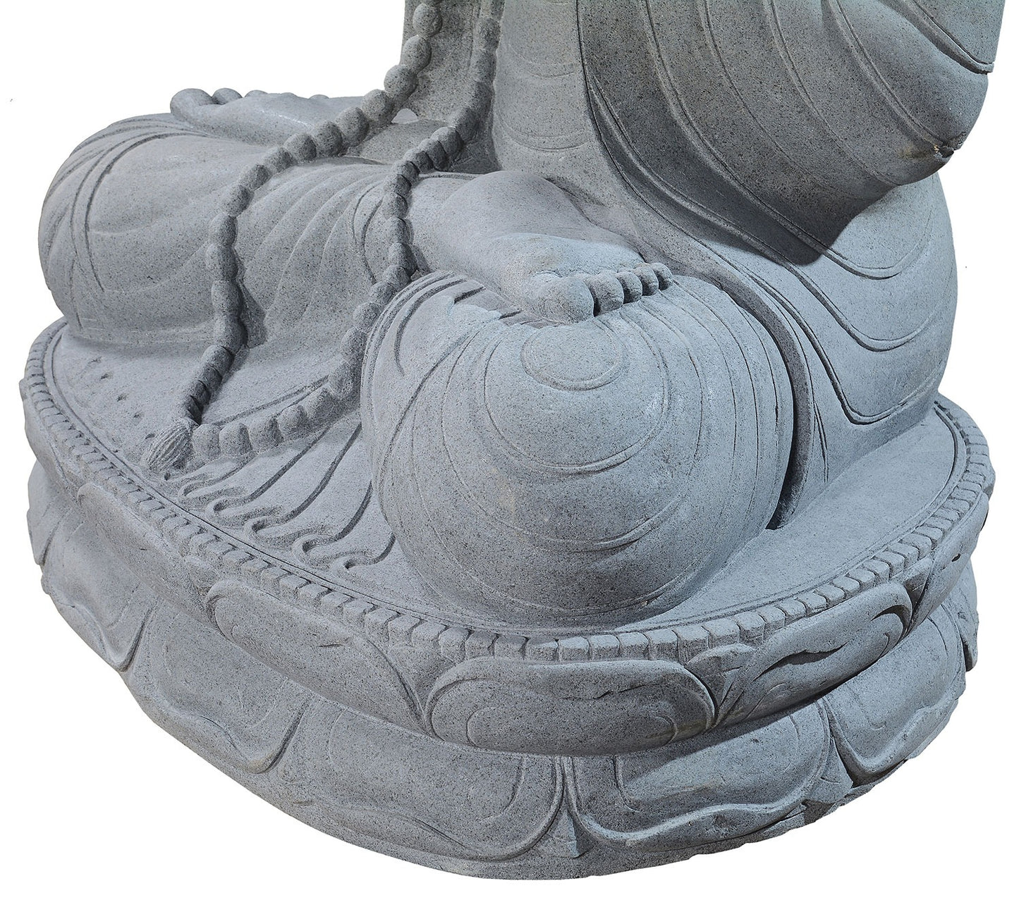 Large Stone Garden Statue of a Buddha in Full Lotus Position