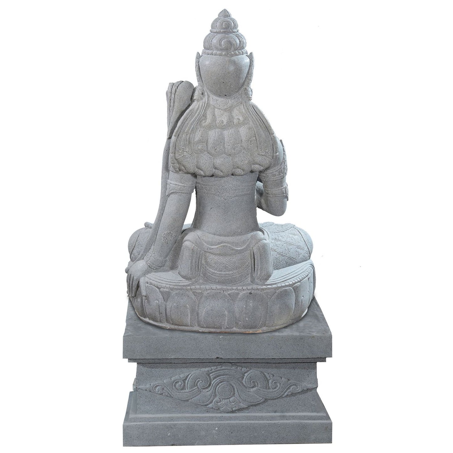 Large Garden Stone Statue of Sitting Dewi Sri - Goddess of The Earth