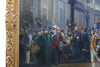 The Ninth Of November 1888, victorian style oil painting in style of William Logsdail