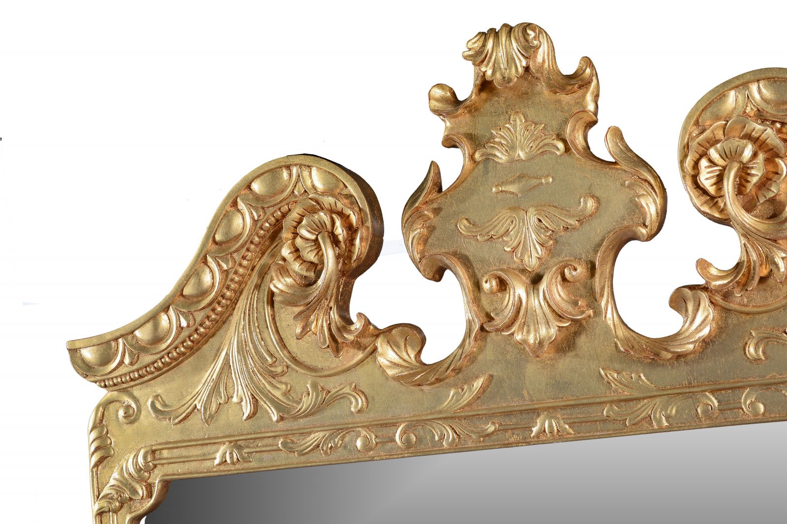 Queen Anne Style Giltwood Mirror