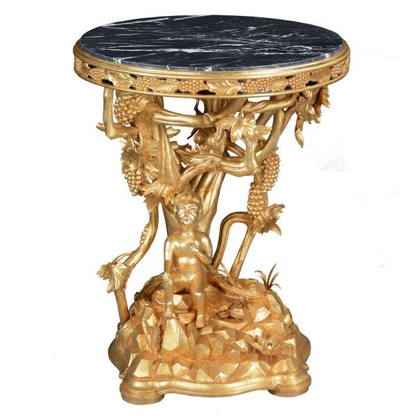 Italian style grapevine centre table - Gold leaf