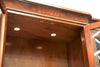 Thomas Hope style mahogany and gilded breakfront display cabinet