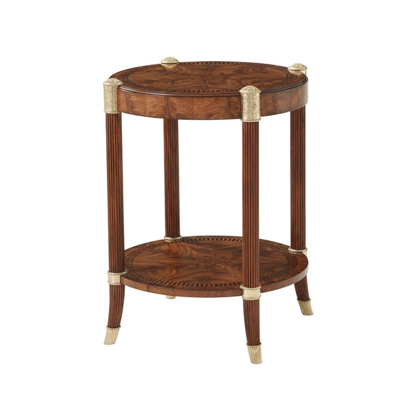 Crossbanded Parquetry Side Table