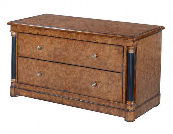 Empire television stand - burr oak