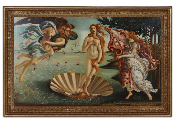 The Birth Of Venus in the style of Sandro Botticelli