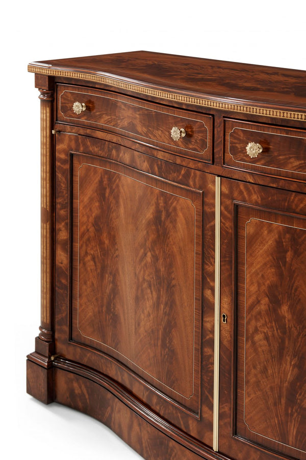 Morado banded mahogany Side Cabinet