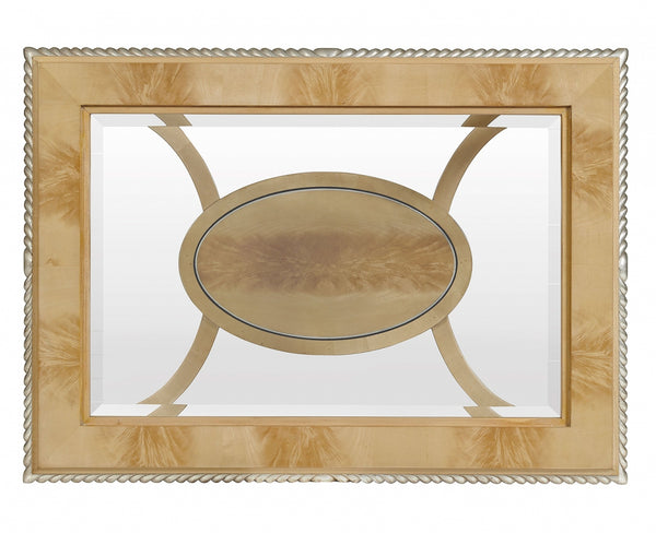 Crotch sycamore side or lamp table with glass top