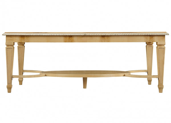 Exquisite Crotch Sycamore coffee Table with Glass Top | Natural Wood Design