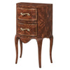 Continental style mahogany demi lune console table