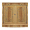 Bow fronted crotch sycamore side cabinet
