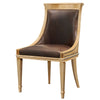 Scoop back crotch sycamore dining chair