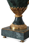 Louis XV style Green Marble table lamp