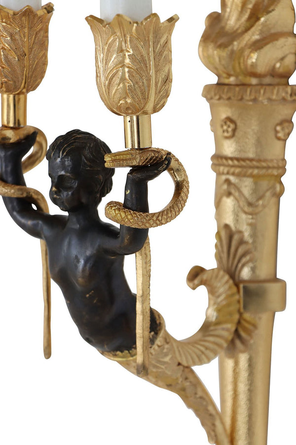 Cherub wall sconce