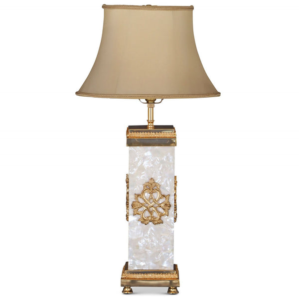 Empire style bronze mounted lamp