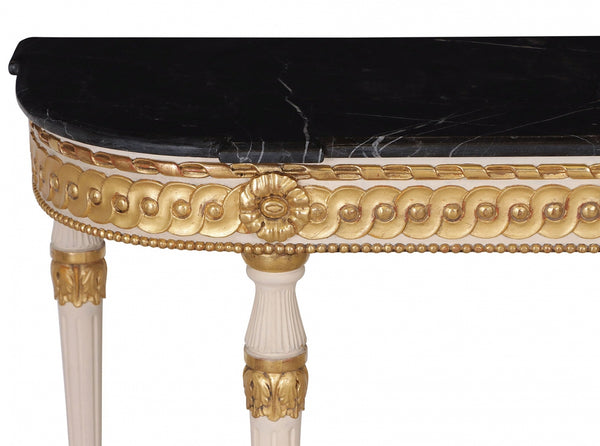 Water gilded console table