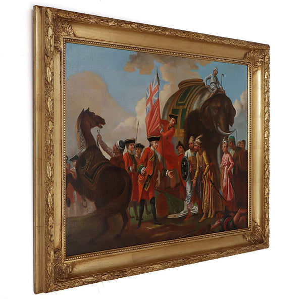 Oil Painting after &#39;Robert Clive And Mir Jafar After The Battle Of Plassey 1757&#39; by Francis Hayman